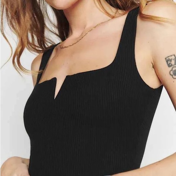 Reformation Ossie Knit Tank - Black Ribbed - size medium - Picture 7 of 7